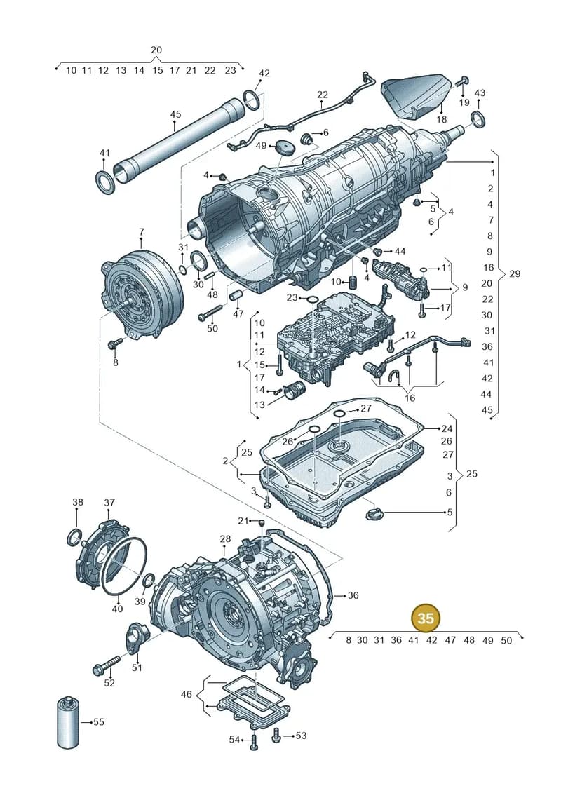 0DY498110 — Audi A8 (2017-2025) diagram 859325850, position 35
