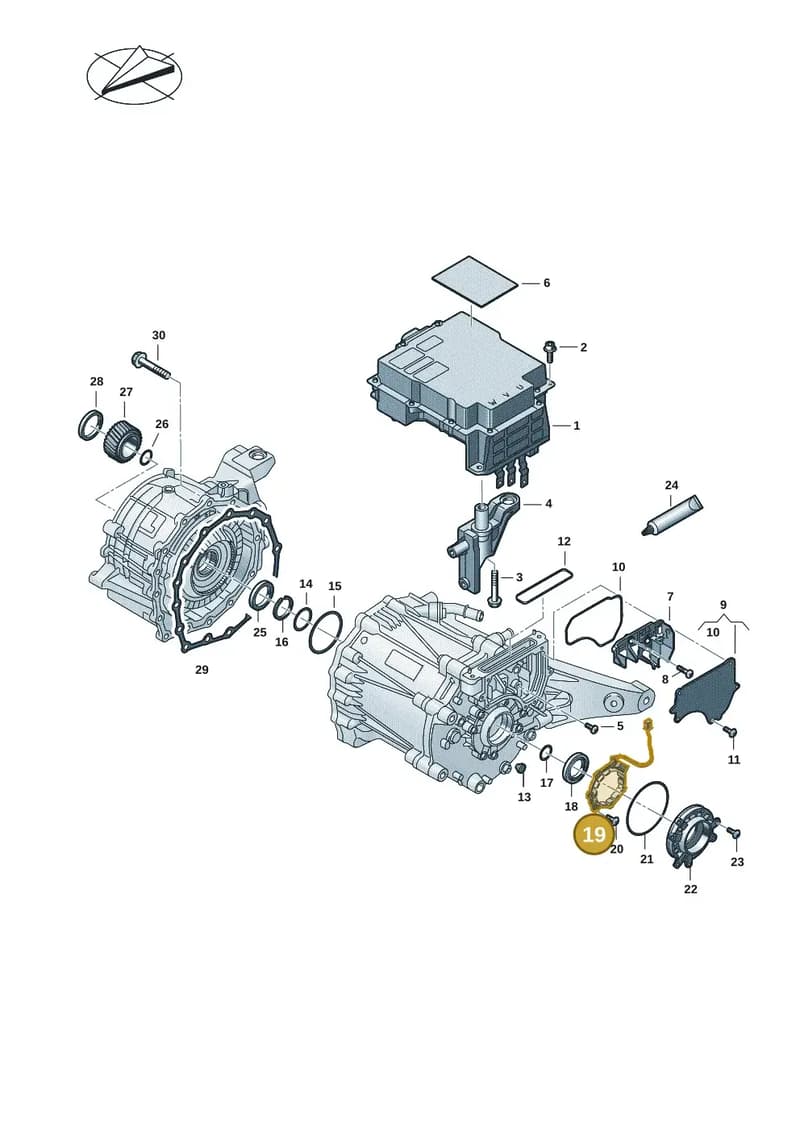 0EG906341 — Audi RS e-tron GT (2020-2025) diagram 4j1901400, position 19