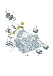 0EL901045F Audi Coolant Pipe with Coolant Hose