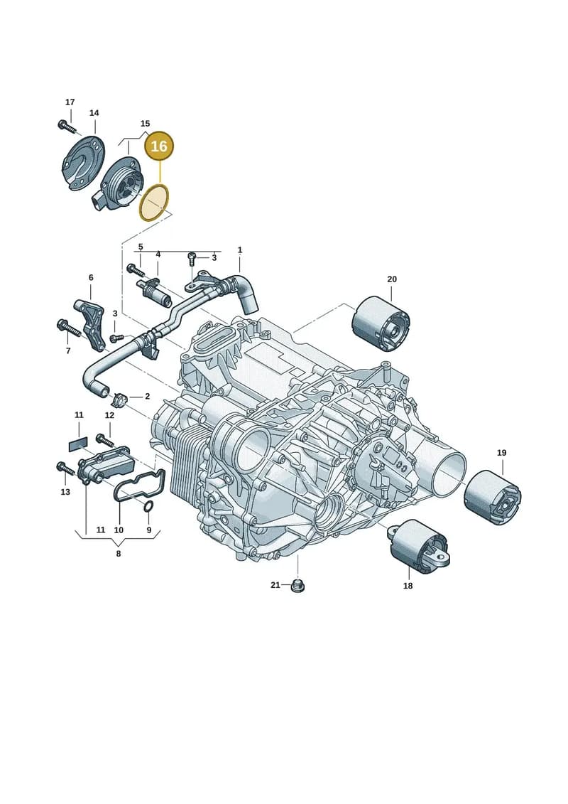 0EL901252 — Audi Q6 e-tron (2023-2025) diagram f5s901100, position 16