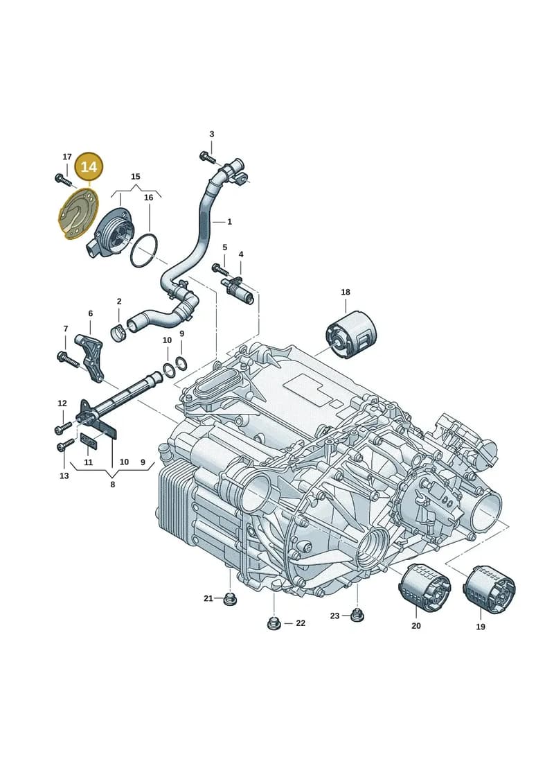0EL901281 — Audi Q6 e-tron (2023-2025) diagram f5s901620, position 14