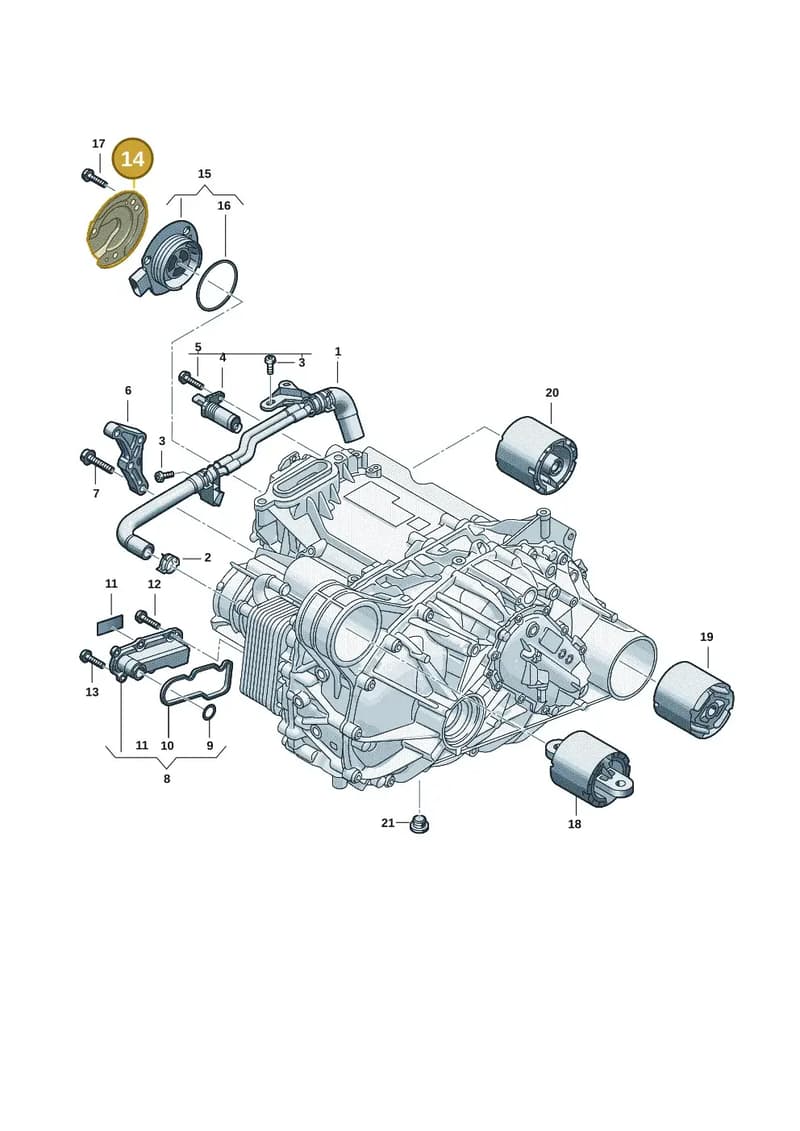 0EL901281 — Audi Q6 e-tron (2023-2025) diagram f5s901100, position 14