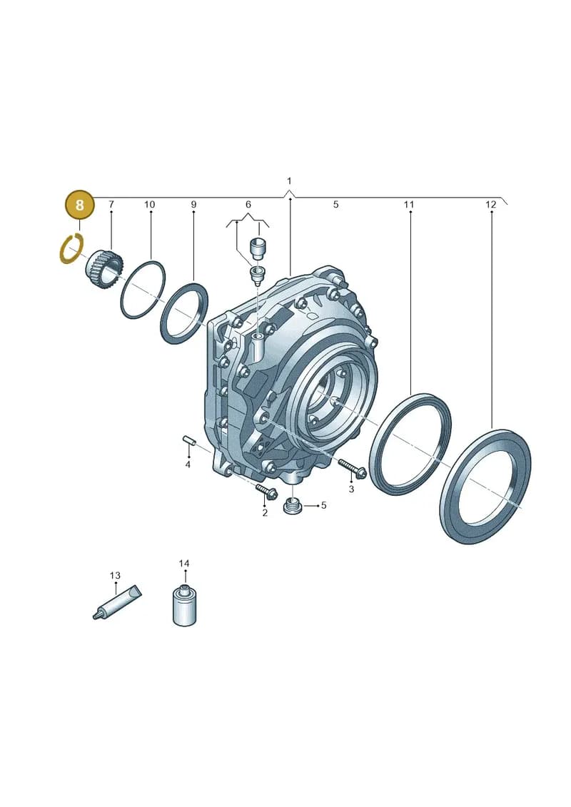 0MB398414A — Audi Q8 e-tron (2018-2025) diagram 586300520, position 8