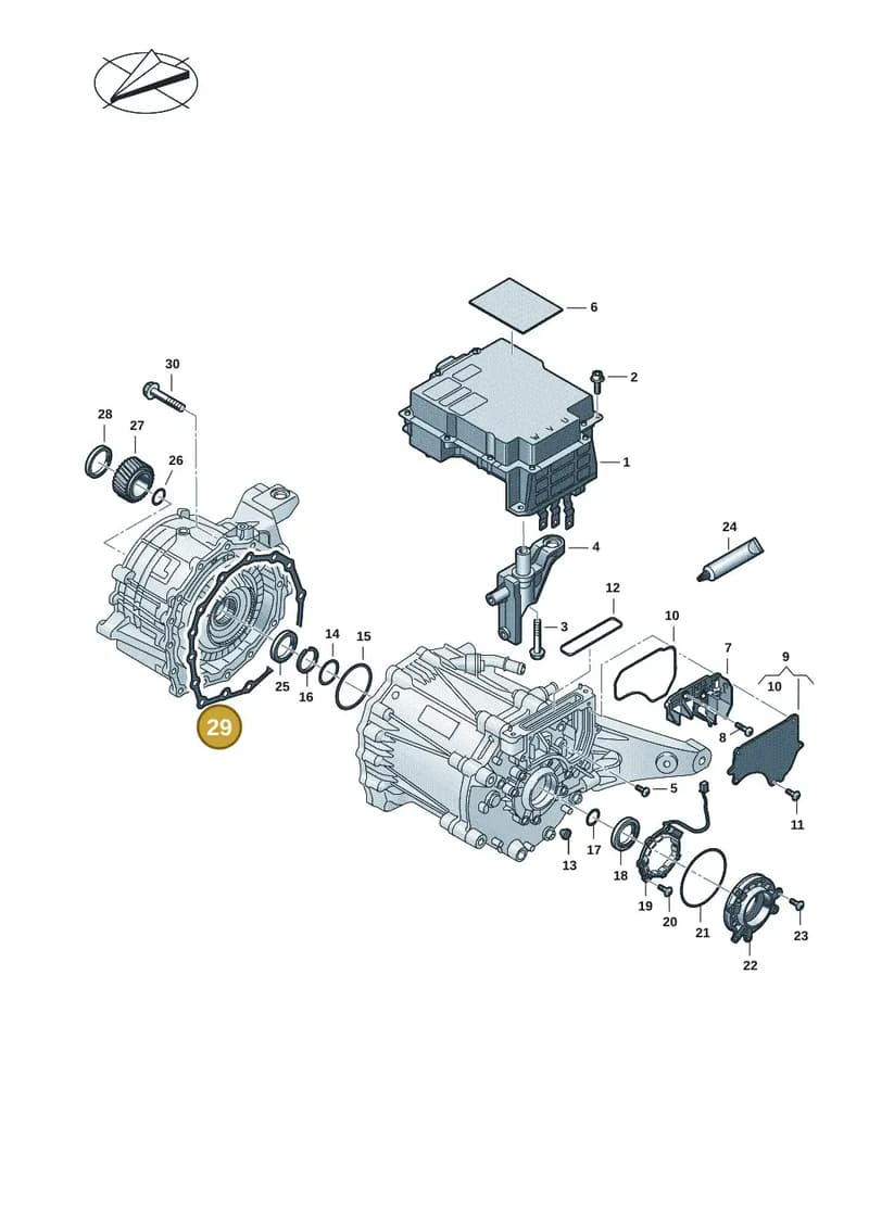 0MF409349 — Audi RS e-tron GT (2020-2025) diagram 4j1901400, position 29