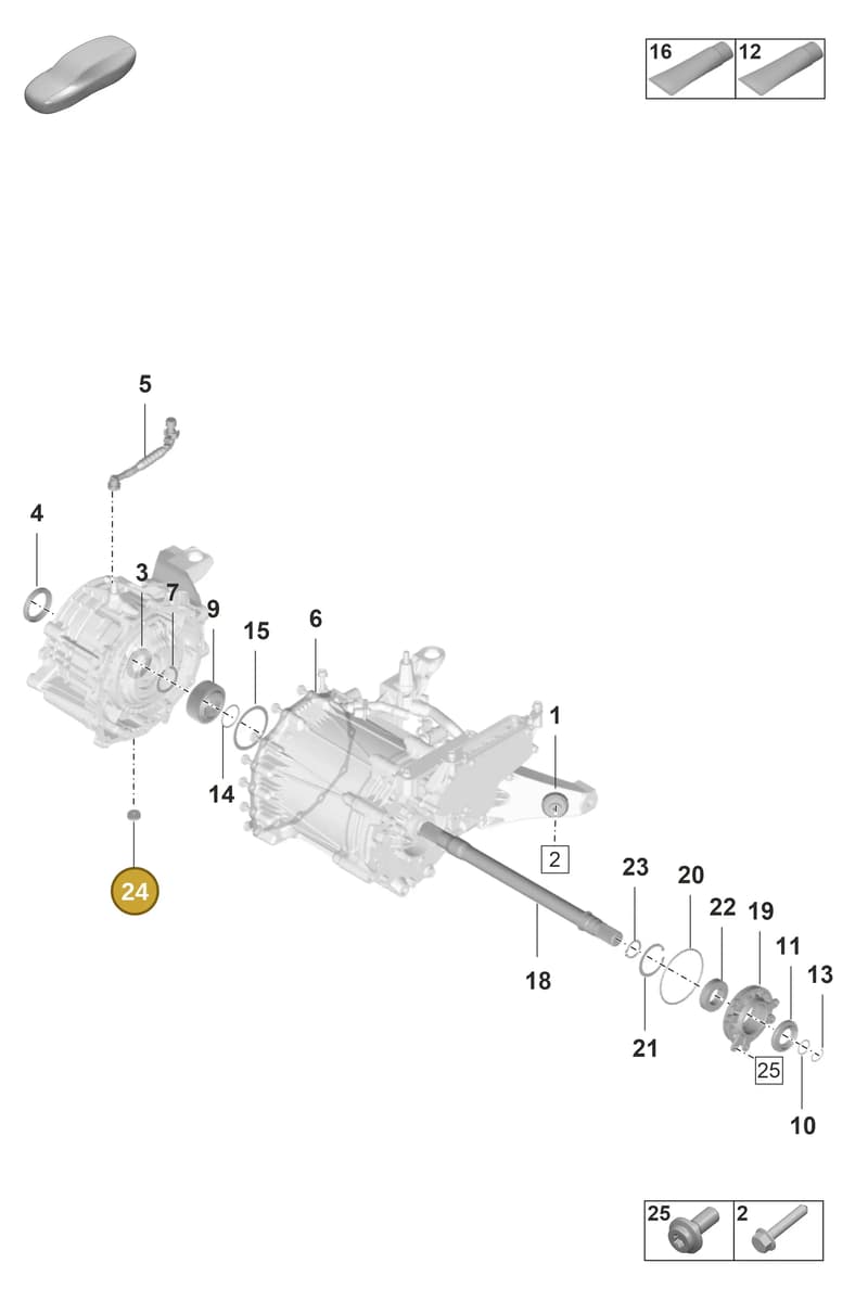 0MG301143 — Porsche Taycan Sport Turismo (2019-2024) diagram p56354100, position 24
