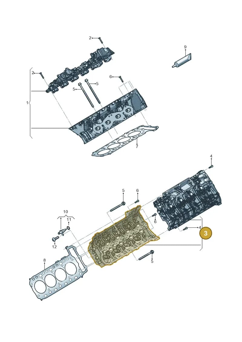 0P2103061AY — Audi RS6 Avant (2019-2025) diagram 838103037, position 3