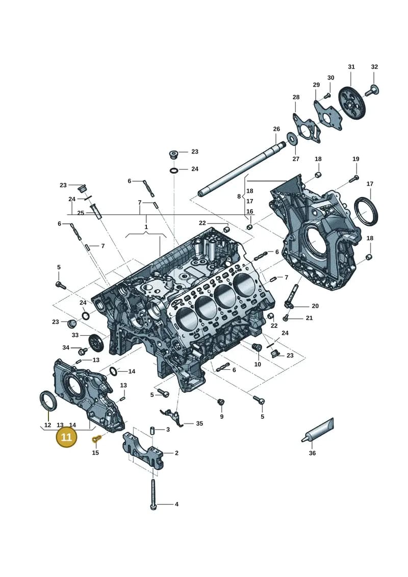 0P2103153K — Audi RS6 Avant (2019-2025) diagram 819103050, position 11