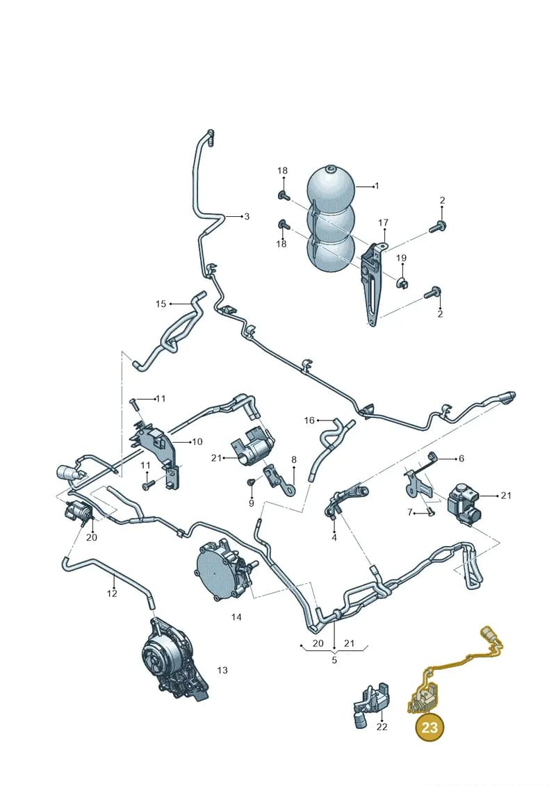 0P2198369A — Audi RS Q8 (2019-2025) diagram 819133900, position 23