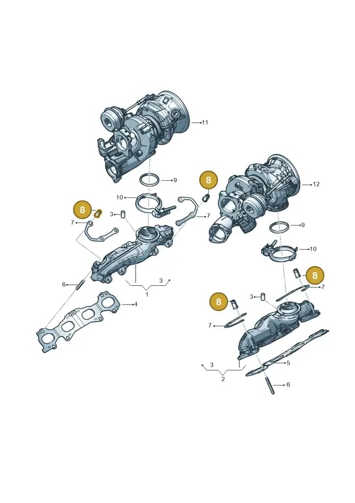 0P2253111A — Audi RS6 Avant (2019-) diagram 838253060, position 8