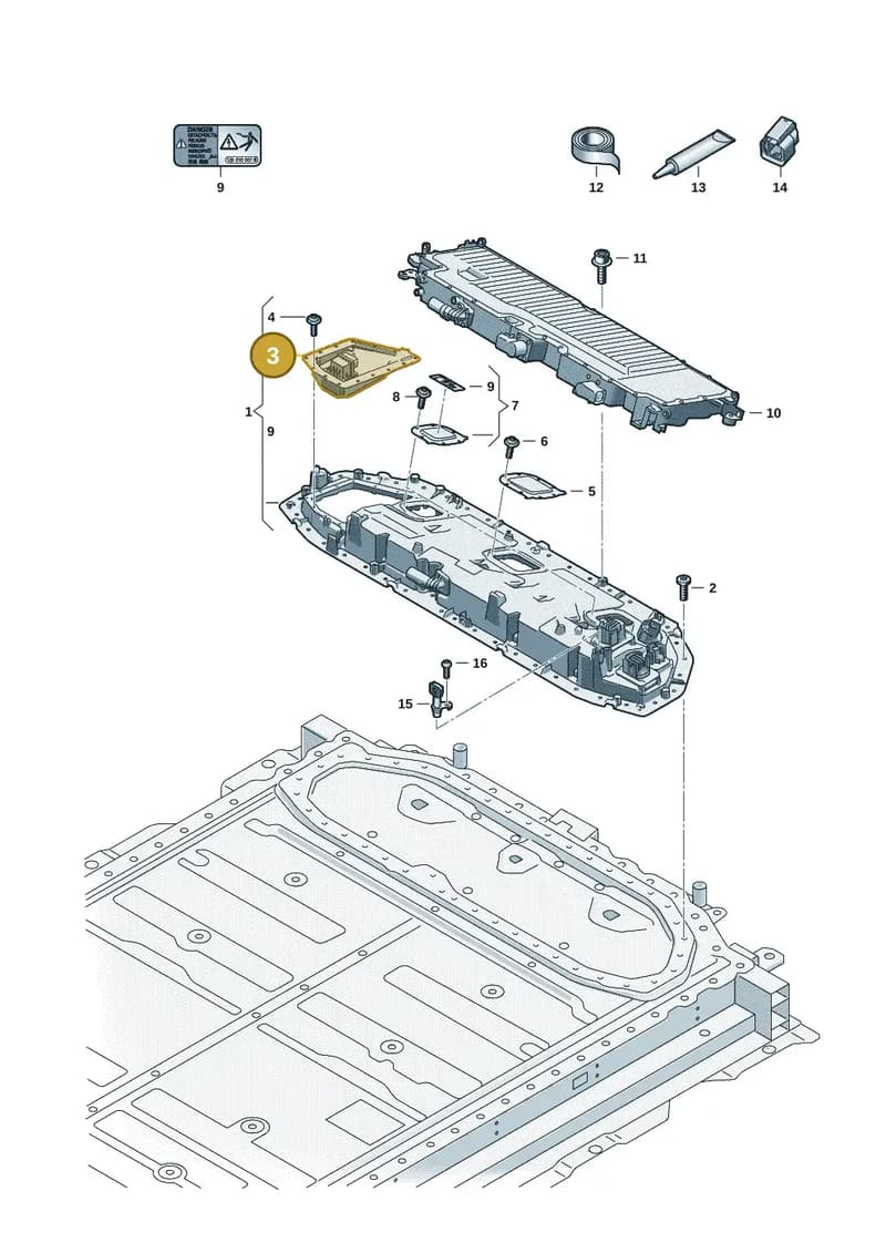 0Z3909480C — Audi Q6 e-tron (2023-2025) diagram f5s915600, position 3