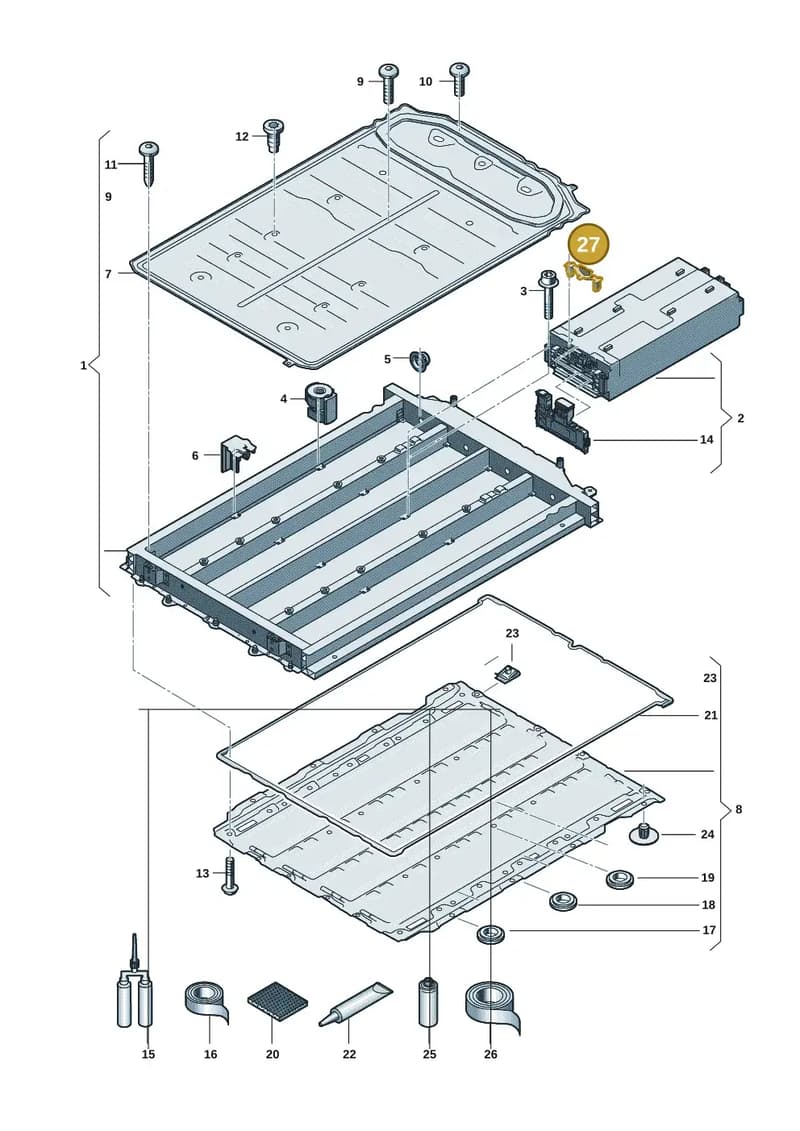 0Z3915372A — Audi Q6 e-tron (2023-2025) diagram f5s915550, position 27