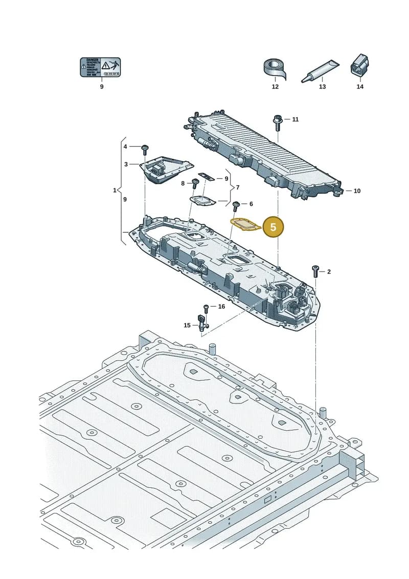0Z3915442G — Audi Q6 e-tron (2023-2025) diagram f5s915600, position 5