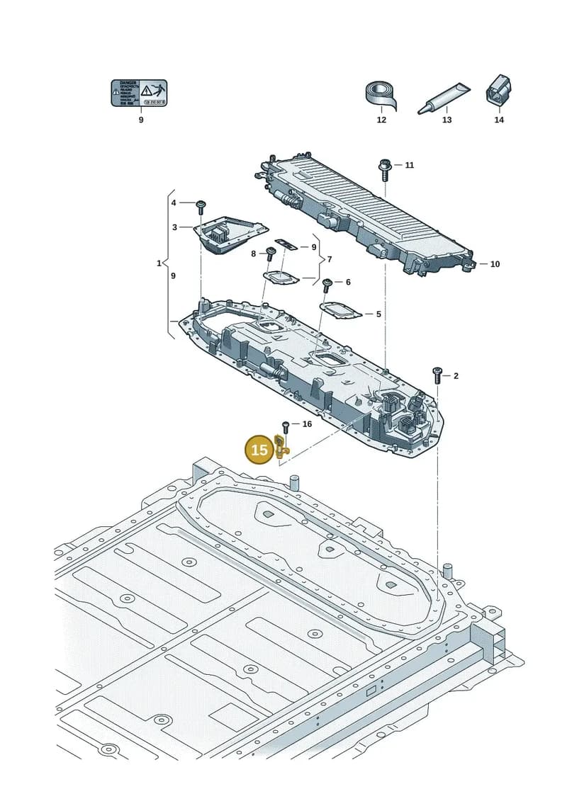 0Z3915500B — Audi Q6 e-tron (2023-2025) diagram f5s915600, position 15