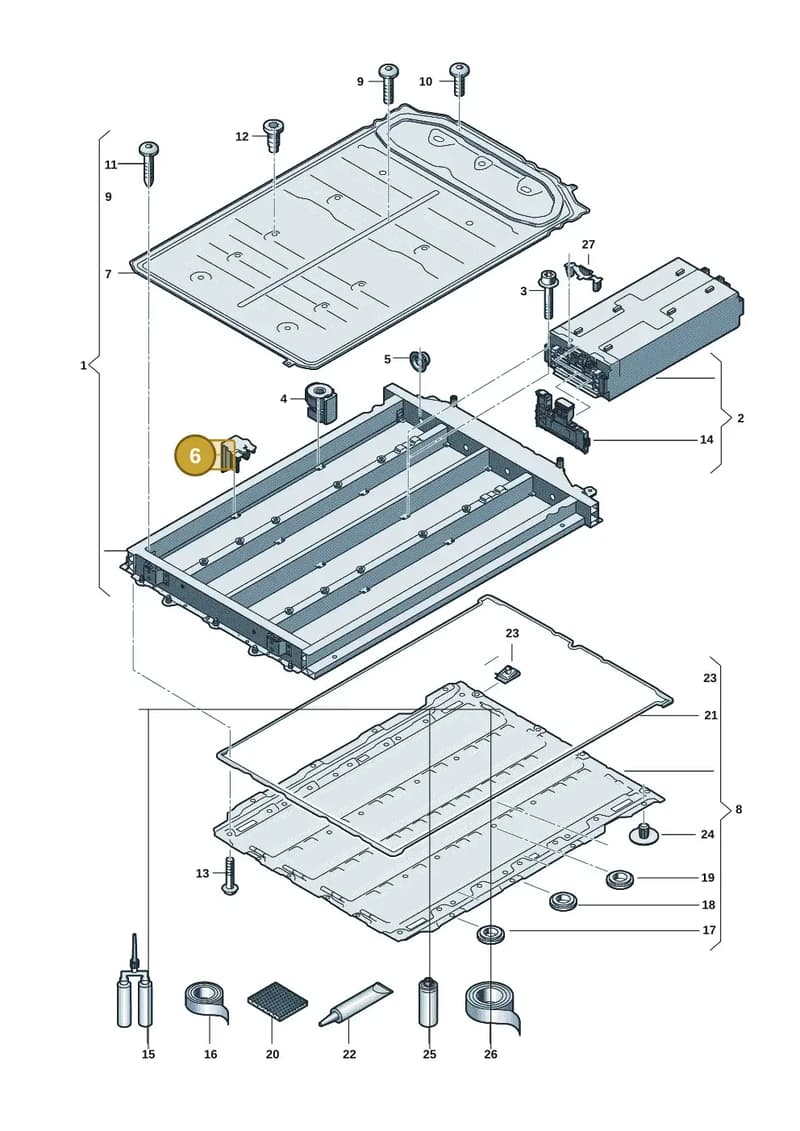 0Z3915719A — Audi Q6 e-tron (2023-2025) diagram f5s915550, position 6