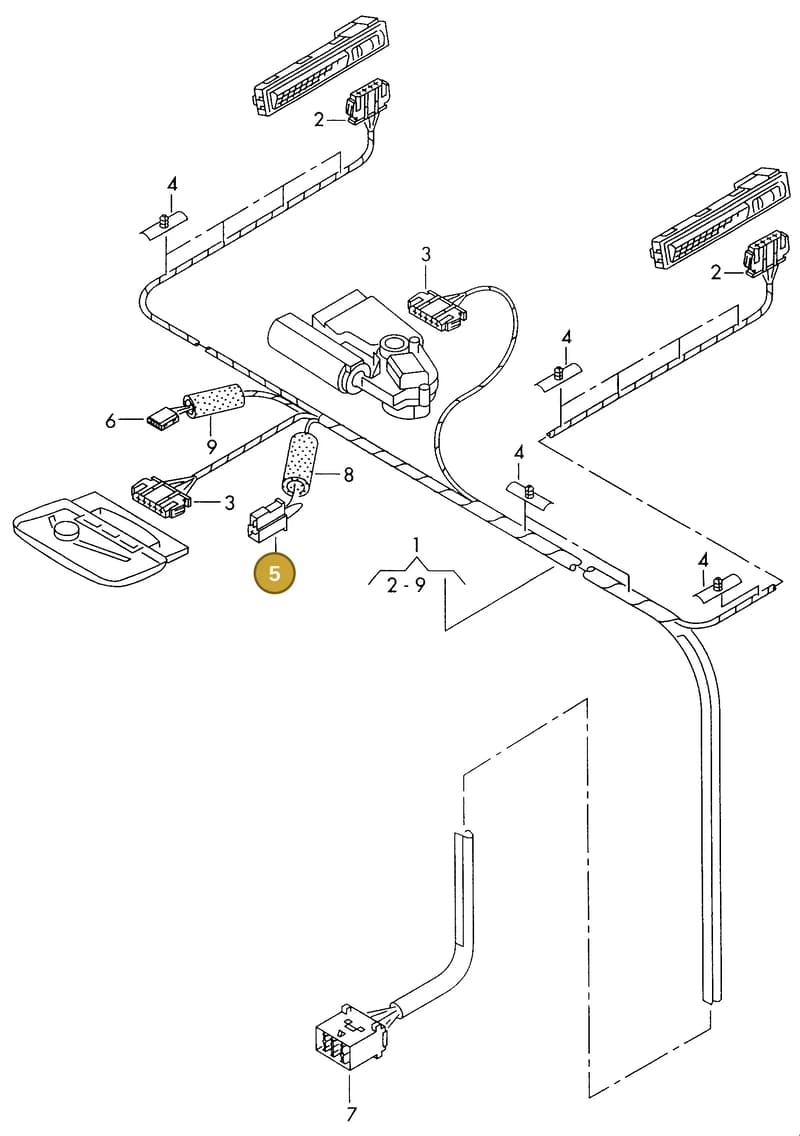 161971988C — Audi A8 (1996-1998) diagram 152972500, position 5