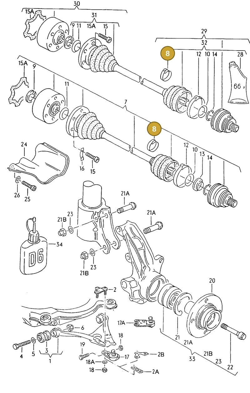 171407293B — Audi 80/90 qu. (1987-1991) diagram 074037200, position 8