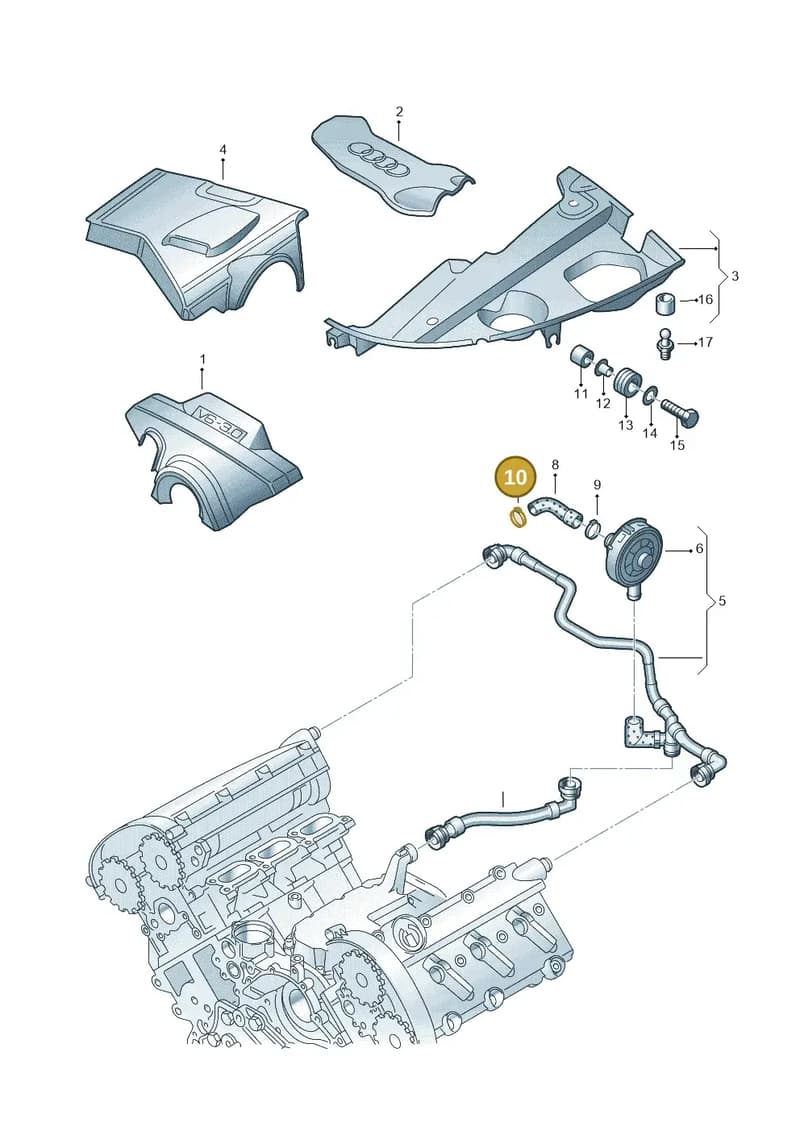 171407293B — Audi A6/S6/Avant/qu.   05> (2004-) diagram 249103800, position 10