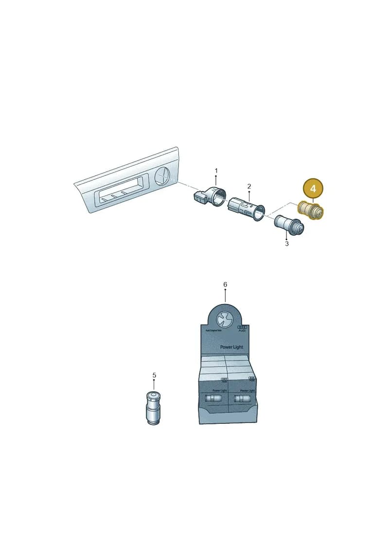 3R0919311 — Audi A1 Sportback (2018-2025) diagram 592919900, position 4