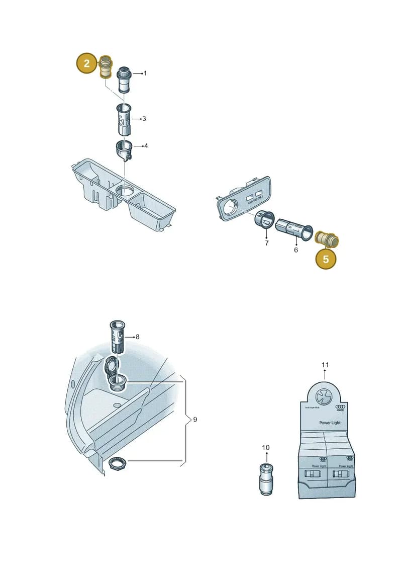 3R0919311 — Audi RS Q3 Sportback (2019-2024) diagram 597919090, position 2+5