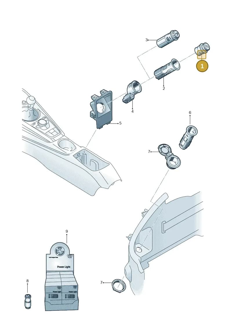 3R0919311 — Audi TT RS (2016-2023) diagram 850919900, position 1