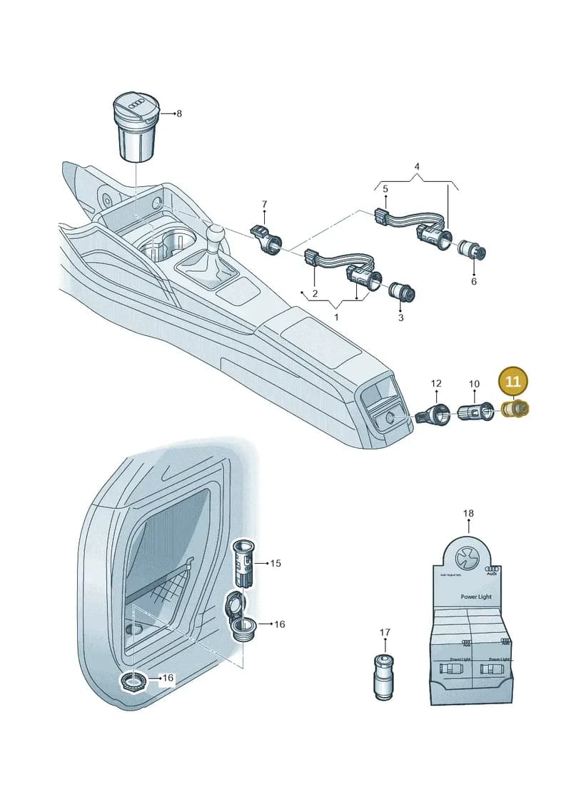 3R0919311 — Audi RS3 Limousine (2017-2020) diagram 890919900, position 11