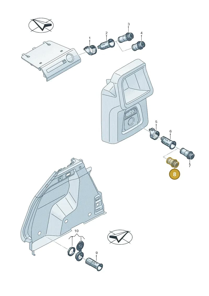 3R0919311 — Audi Q4 Sportback (2021-2025) diagram 89a919900, position 8