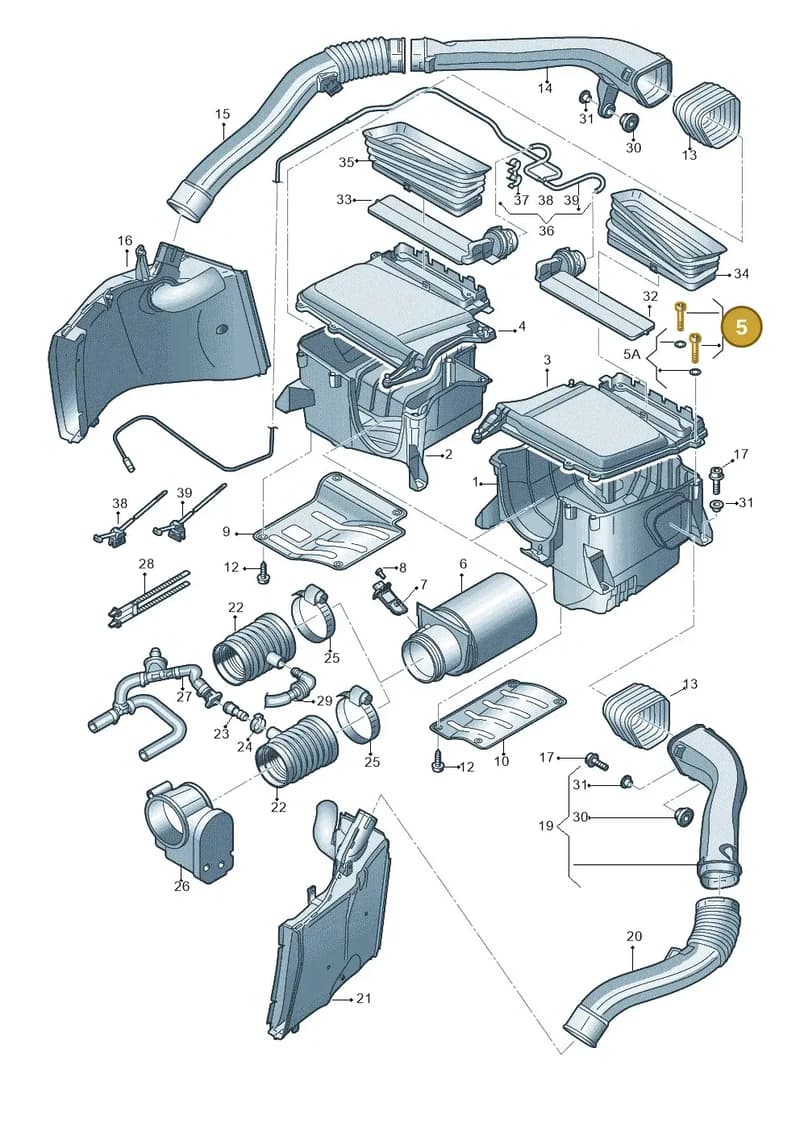 420198132 — Audi R8 Spyder (2015-2024) diagram 872133200, position 5