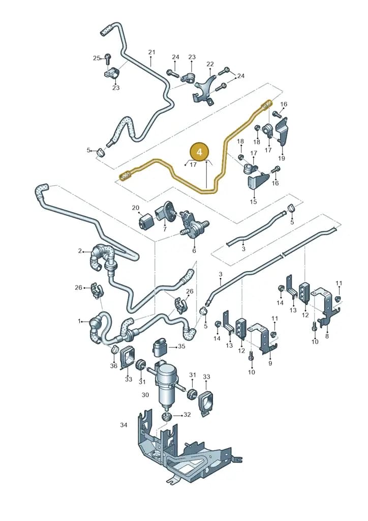 420611936G — Audi R8 qu. 5.2 (2012-2015) diagram 618611700, position 4