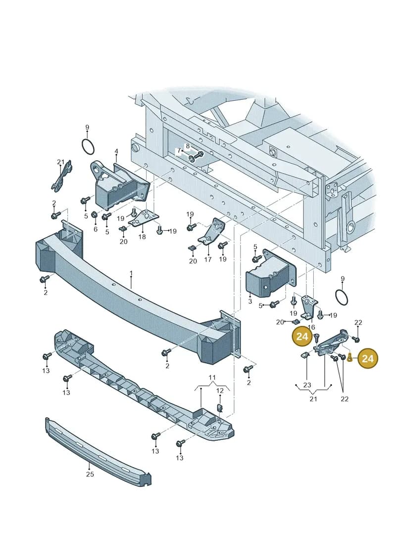 420807739 — Audi R8 qu. 5.2 (2012-2015) diagram 752807000, position 24