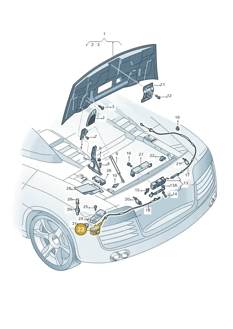 420810773 — Audi R8 qu. 5.2 (2012-2015) diagram 618827200, position 23