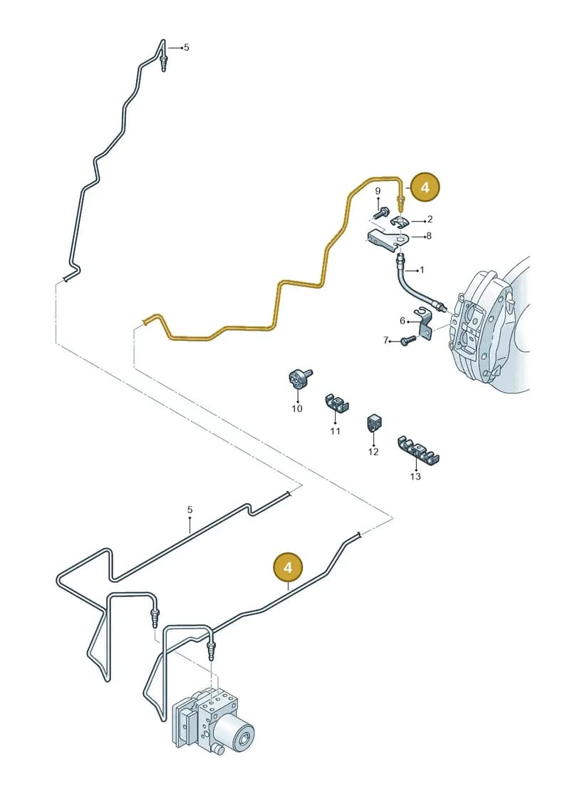 423611741B — Audi R8 qu. 5.2 (2012-2015) diagram 618611300, position 4