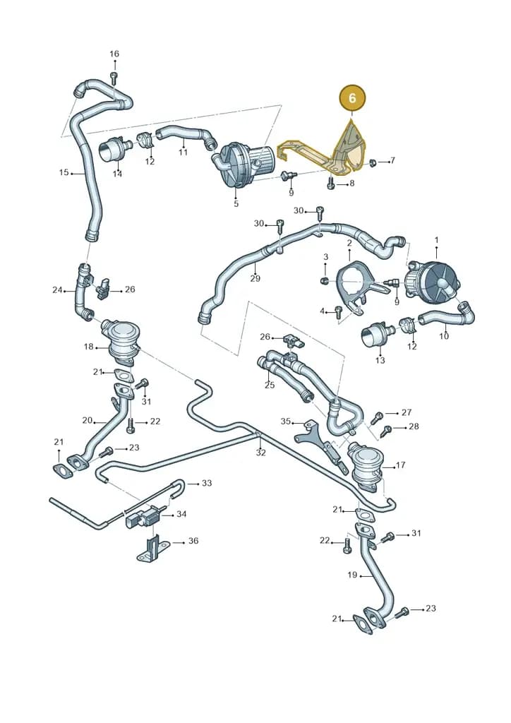 427906408A — Audi R8 qu. 5.2 (2012-2015) diagram 618131300, position 6