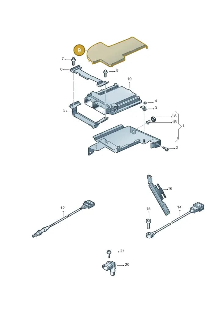 427907299C — Audi R8 qu. 5.2 (2012-2015) diagram 618906050, position 9