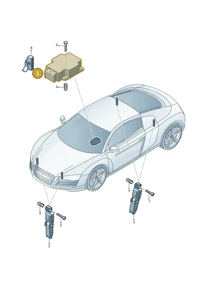 427959655Z0K — Audi R8 qu. 5.2 (2012-2015) diagram 618959300, position 1