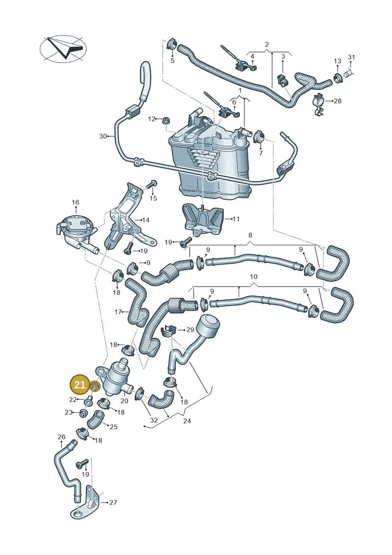 431129669 — Audi R8 Spyder (2015-2024) diagram 872201800, position 21