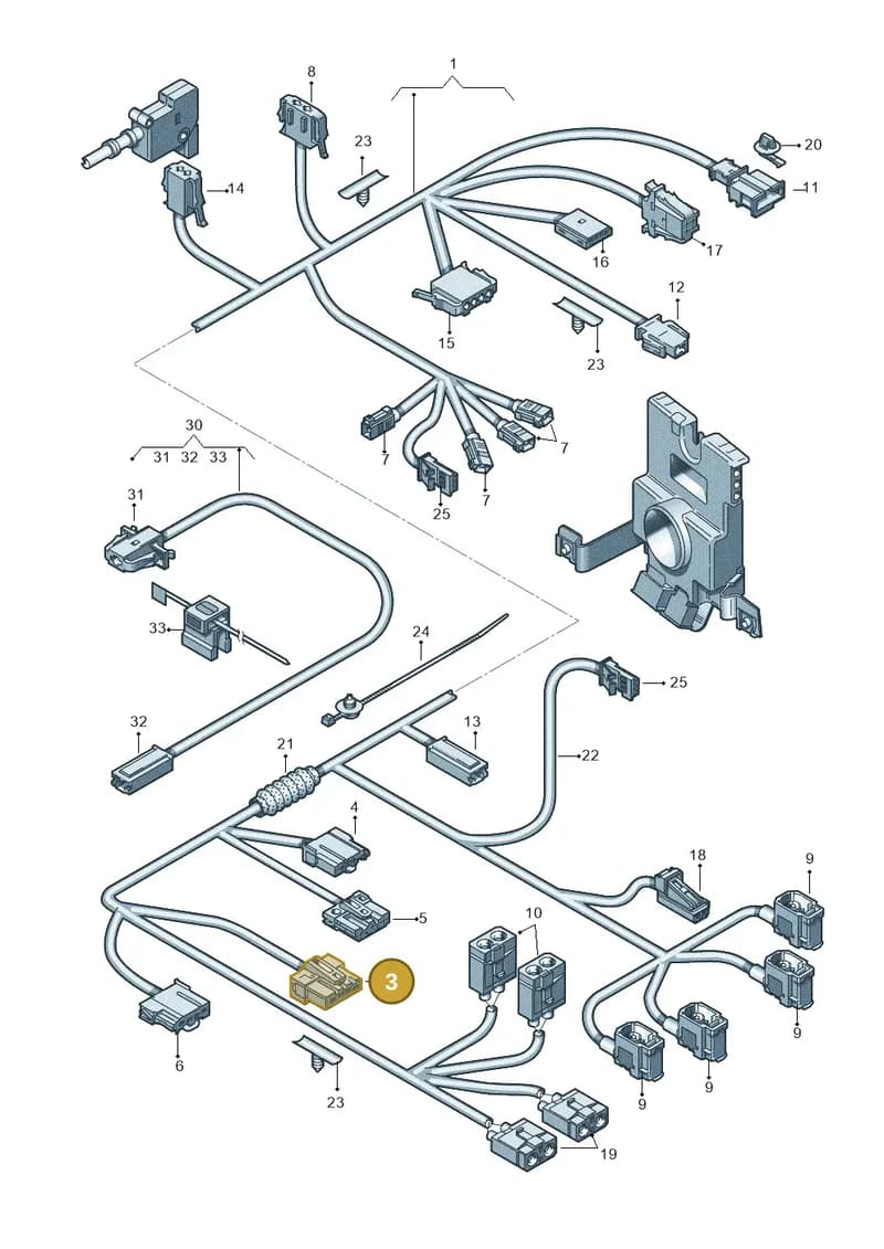 4B0937713 — Audi RS3 Sportback (2011-2012) diagram 646972850, position 3