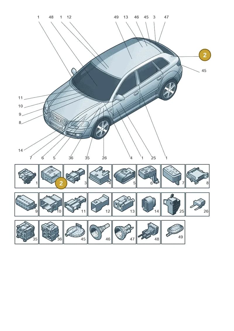4B0937713 — Audi RS3 Sportback (2011-2012) diagram 720971790, position 2