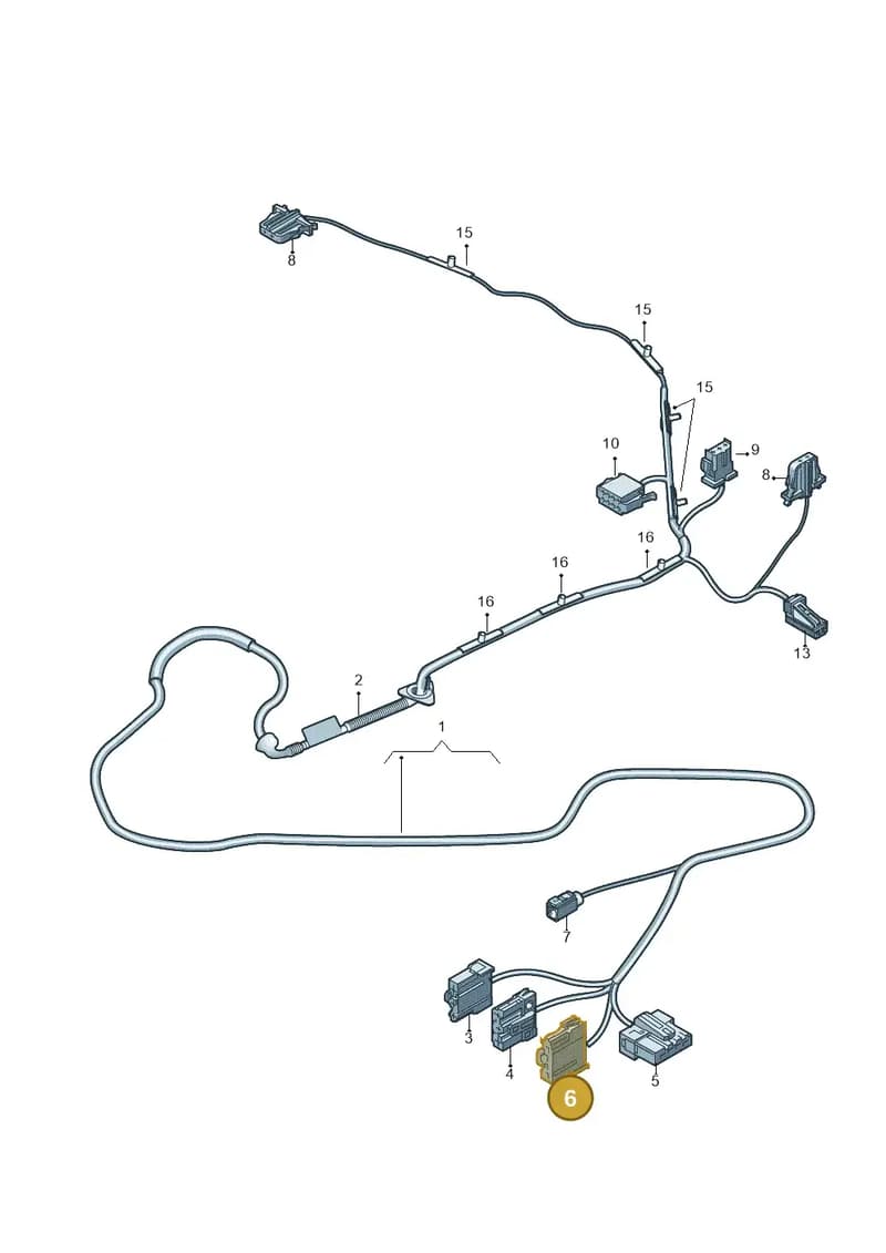 4B0937714 — Audi TTS Coupe 2.0 (2010-2014) diagram 609972950, position 6
