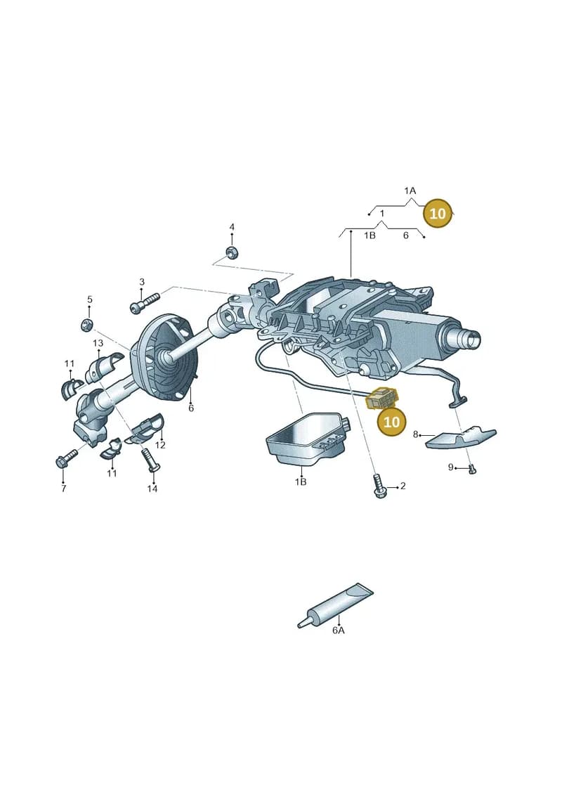 4B0937714 — Audi Q7 qu. 3.0 TDI (2009-2015) diagram 675419500, position 10
