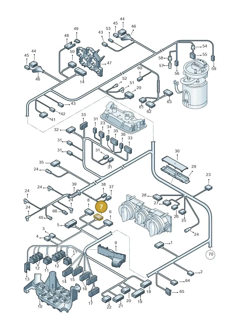 4B0971636B — Audi A2 (2000-2005) diagram 248971820, position 7