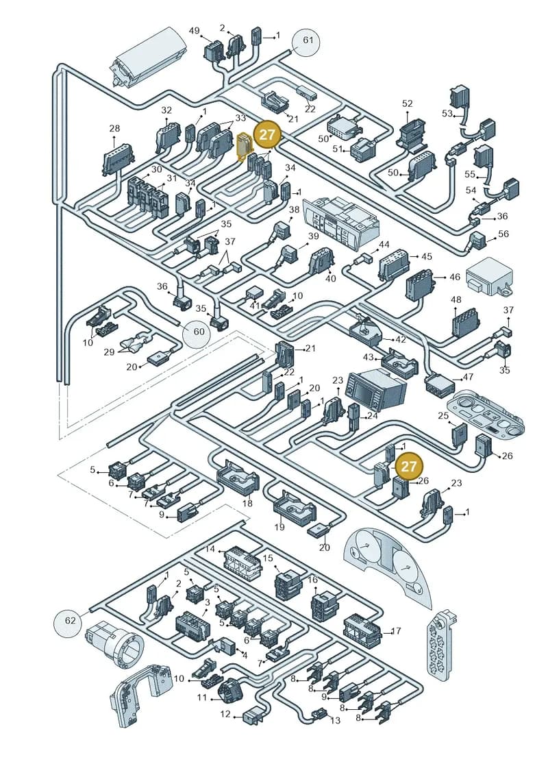 4B0971636B — Audi A4/S4 Cabrio./qu. (2002-2006) diagram 273972820, position 27