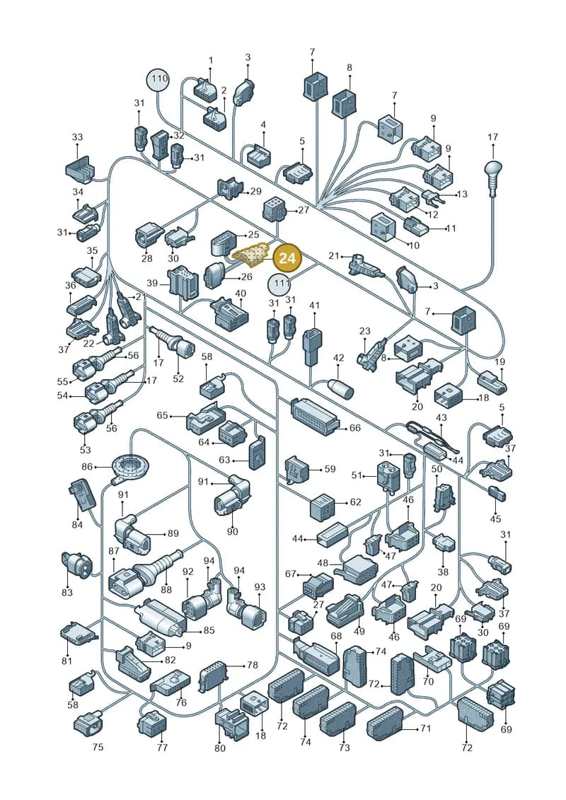 4B0971841D — Audi Q5 qu. 2.0 (2009-2018) diagram 687971083, position 24