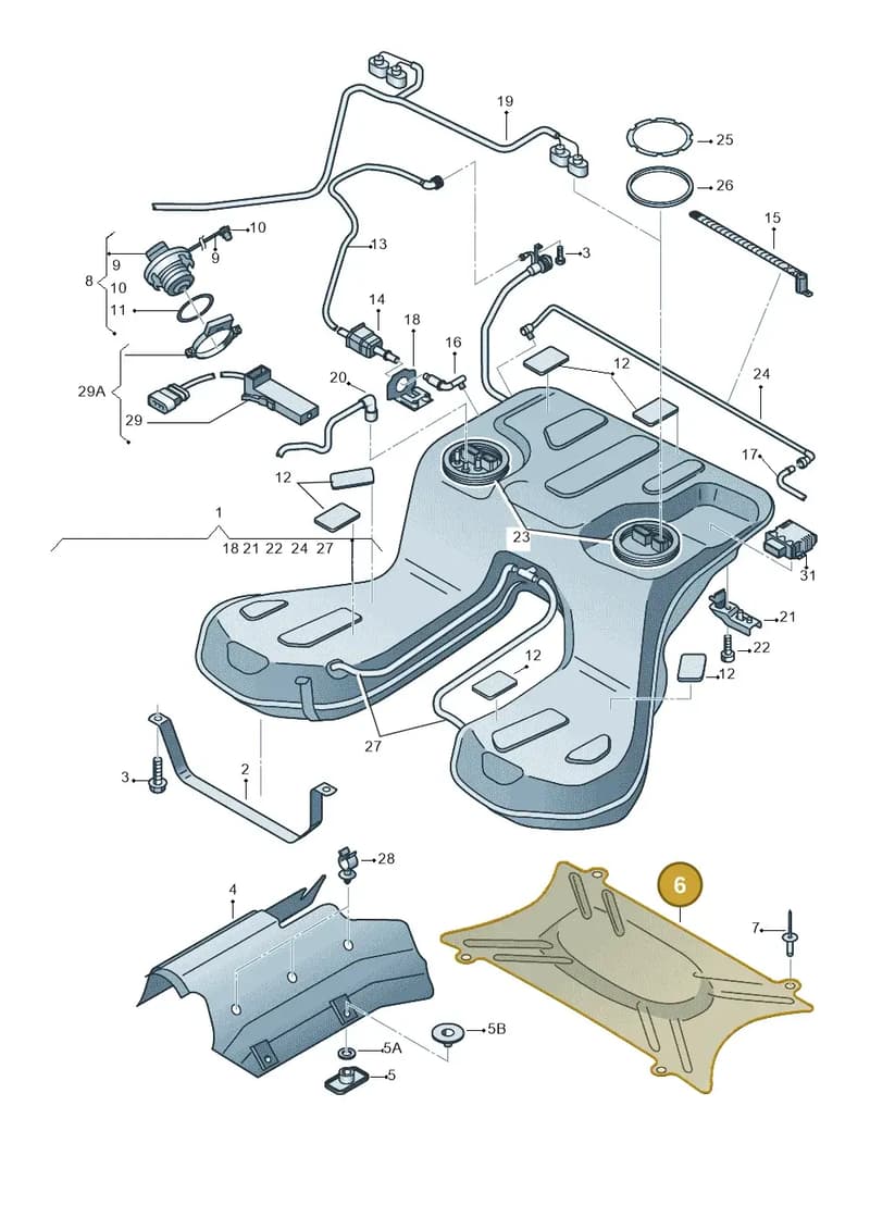4E0201308A — Audi A8/S8/qu. lang    08> (2007-) diagram 291201050, position 6