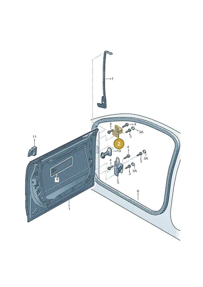 4E0831402A — Audi A8/S8/qu. lang    08> (2007-) diagram 291831100, position 2