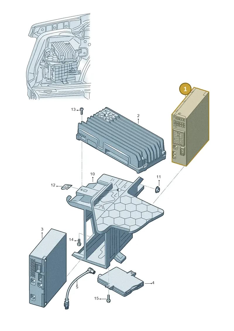 4F0035056BX — Audi A5 Cabrio 2.0 (2008-2012) diagram 670035400, position 1