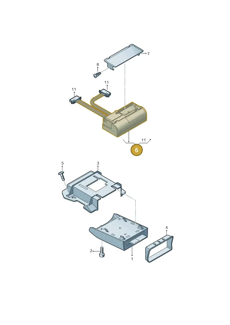 4F0035503F — Audi Q3 (2014-2019) diagram 728035570, position 6