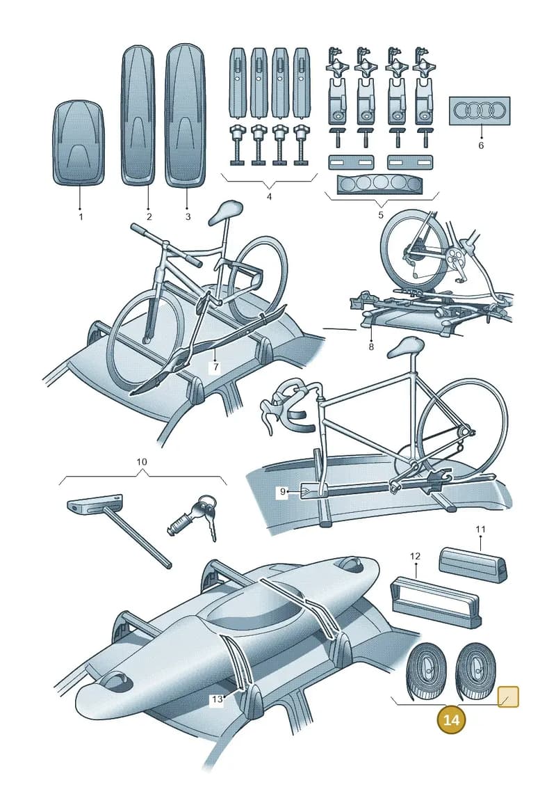 4F0071740A — Audi A4           "CN."06> (2005-) diagram 412071400, position 14