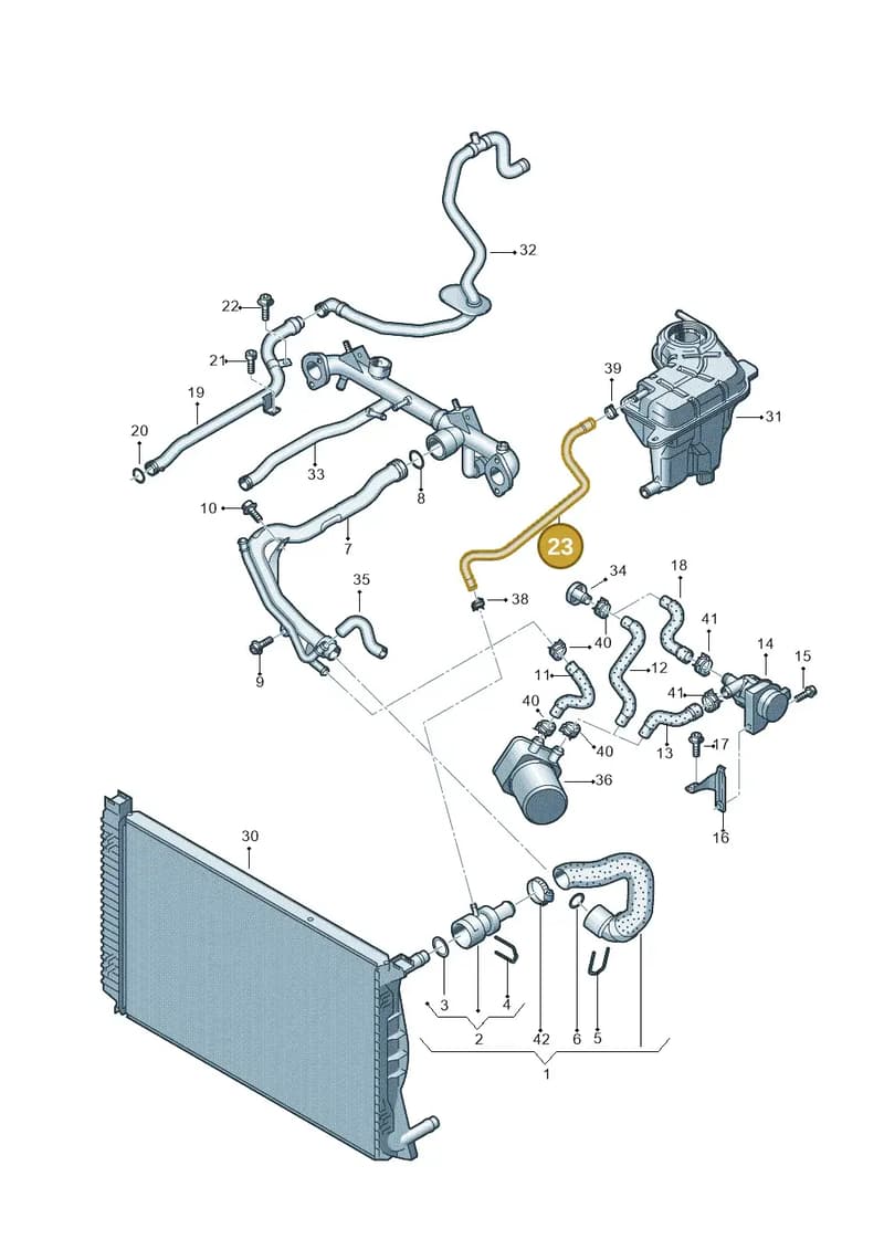 4F0121107AH — Audi A6/S6/Avant/qu.   05> (2004-) diagram 448121300, position 23