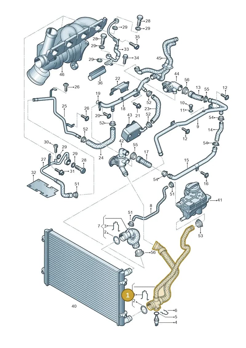 4F0121109S — Audi A6L           "CN"05> (2005-) diagram 454121240, position 1