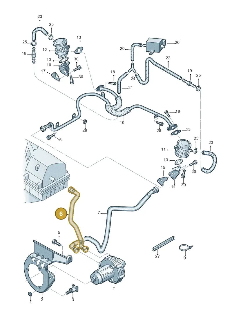 4F0133889G — Audi A6/S6/Avant/qu.   05> (2004-) diagram 249131200, position 6